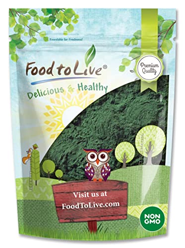 Food-to-Live-Chlorella-Powder-8-Ounces-Kosher-Raw-Green-Algae-Vegan-Superfood-Bulk-Pure-Vegan-Green-Protein-Rich-in-Vitamins-and-Minerals-Great-for-Drinks-Teas-and-Smoothies