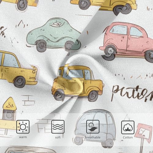 Wusikd Cute Car Traffic Girls' Underwear Cotton Girls Briefs Soft Toddler Underwear 2T3