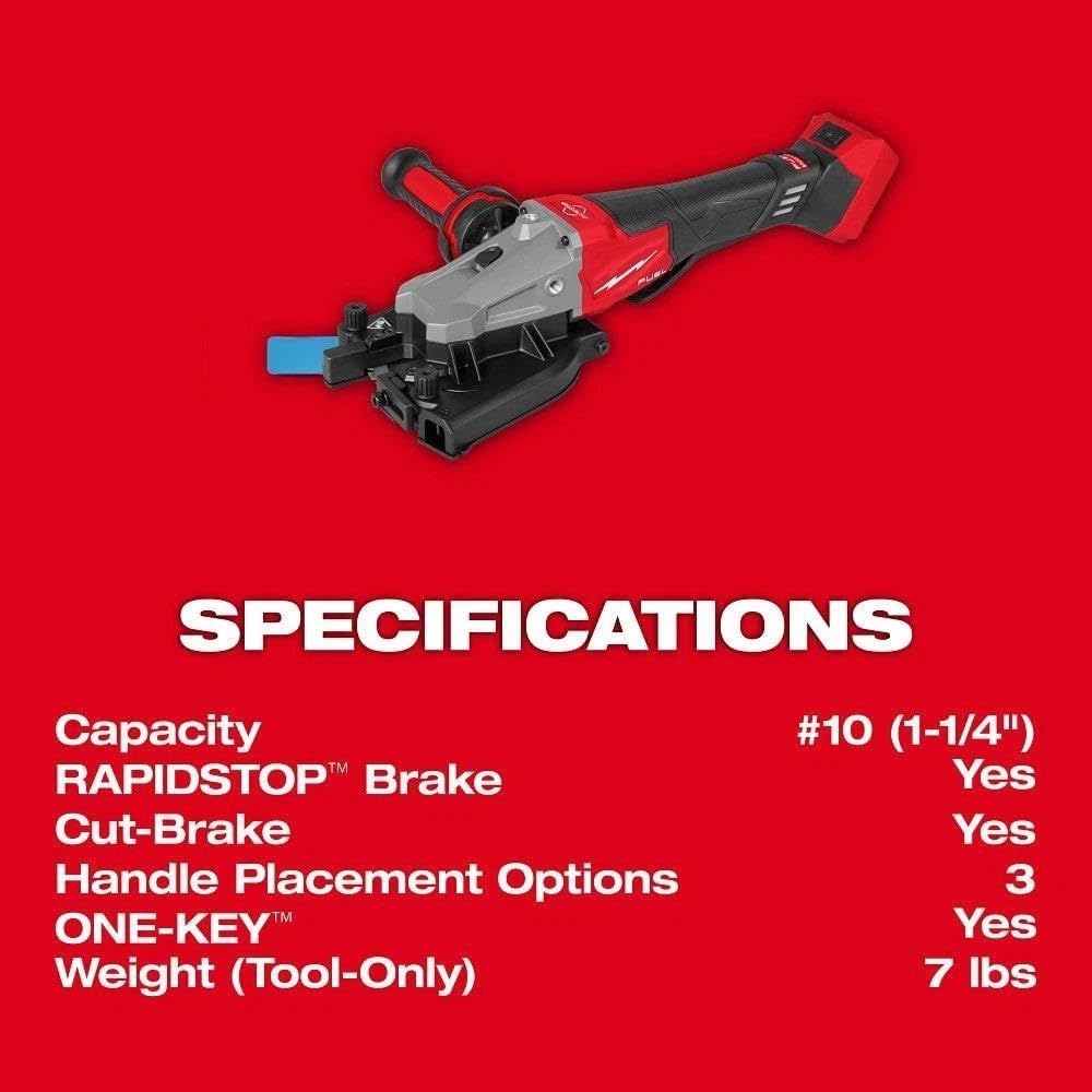 New 3675-20 Rebar Cutter for Milwaukee M18 FUEL 10 1-1/4" Rebar Cutter - Bare Tool
