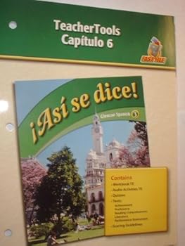 Unknown Binding Asi se dice: Capitulo 6 TeacherTools (Glencoe Spanish 3) Book