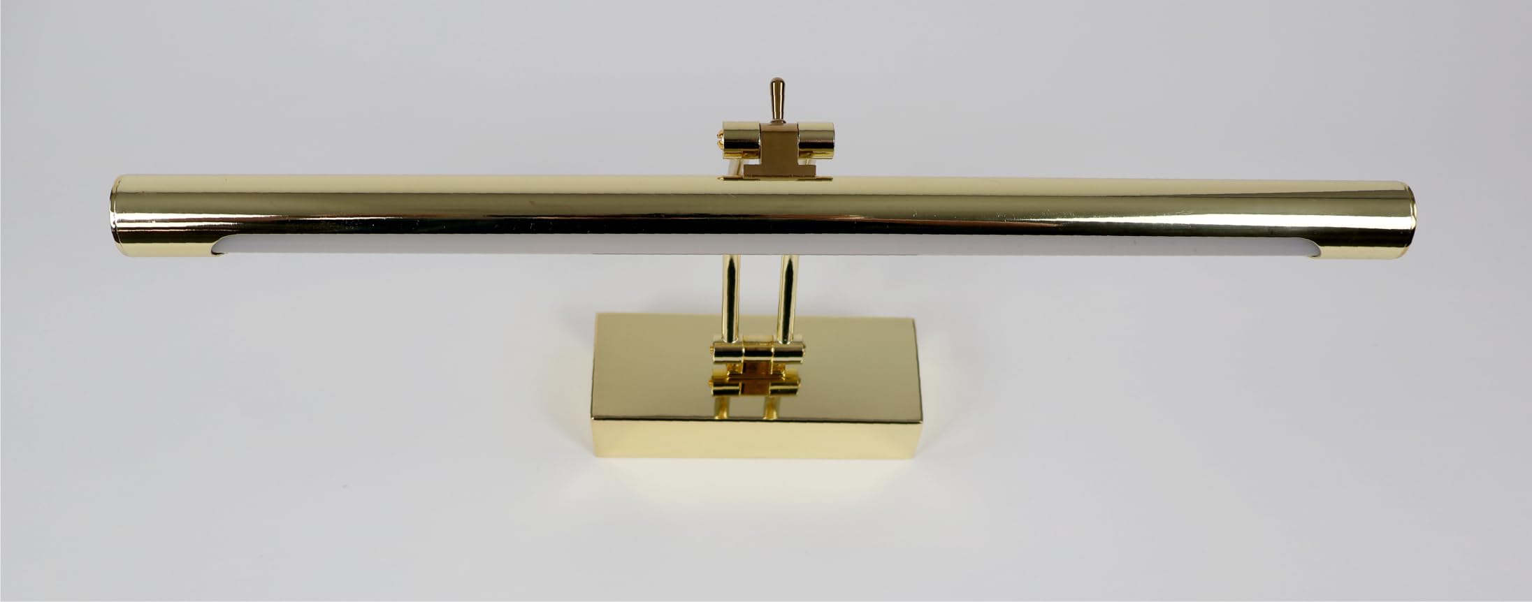Aplique LED de pared para iluminar cuadros, espejos, etc, led 6W tradicional y elegante,tono de luz cálida 3000K, ORO Brillante, articulado y orientable. 40cm
