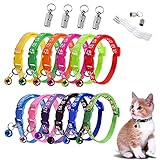 Hebilla de seguridad: el collar de seguridad para gatos con hebilla de liberación rápida, fácil de poner y quitar, muy seguro para tus mascotas. Lo más importante es proteger la seguridad de tu mascota.
