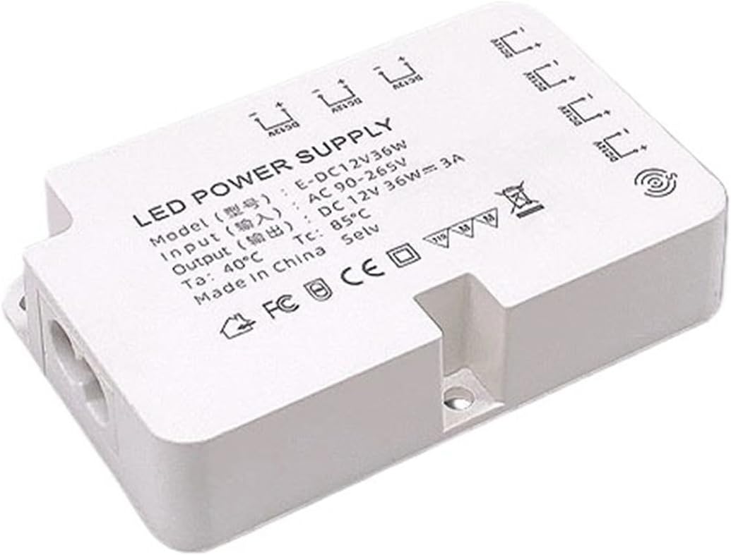 LED Cabinet Light with Power Transformer Input 110V-240V to 12V24V-36W 60W 100W Input Wide Voltage(24V100W)