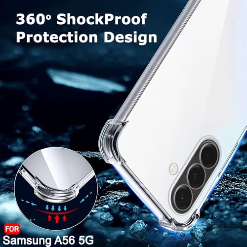 Image of TheGiftKart Transparent Crystal Clear Back Cover Case for Samsung Galaxy A56 5G | Shockproof Soft TPU Case | Cushioned Edges for Ultimate Protection Back Cover Case (TPU, Transparent)