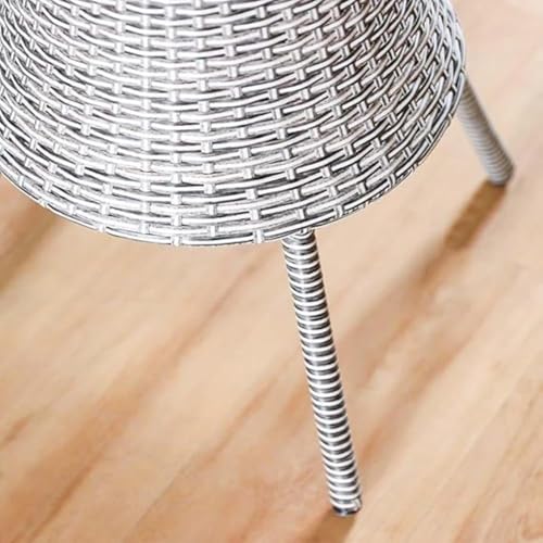 Image of Furniture Designer 2 Chair 1 Table with Cushion for Garden /Balcony /Terrace /Coffee /Poolside Patio Wicker Seating Chair and Table Set Outdoor Furniture (D-12 Grey 2+1)