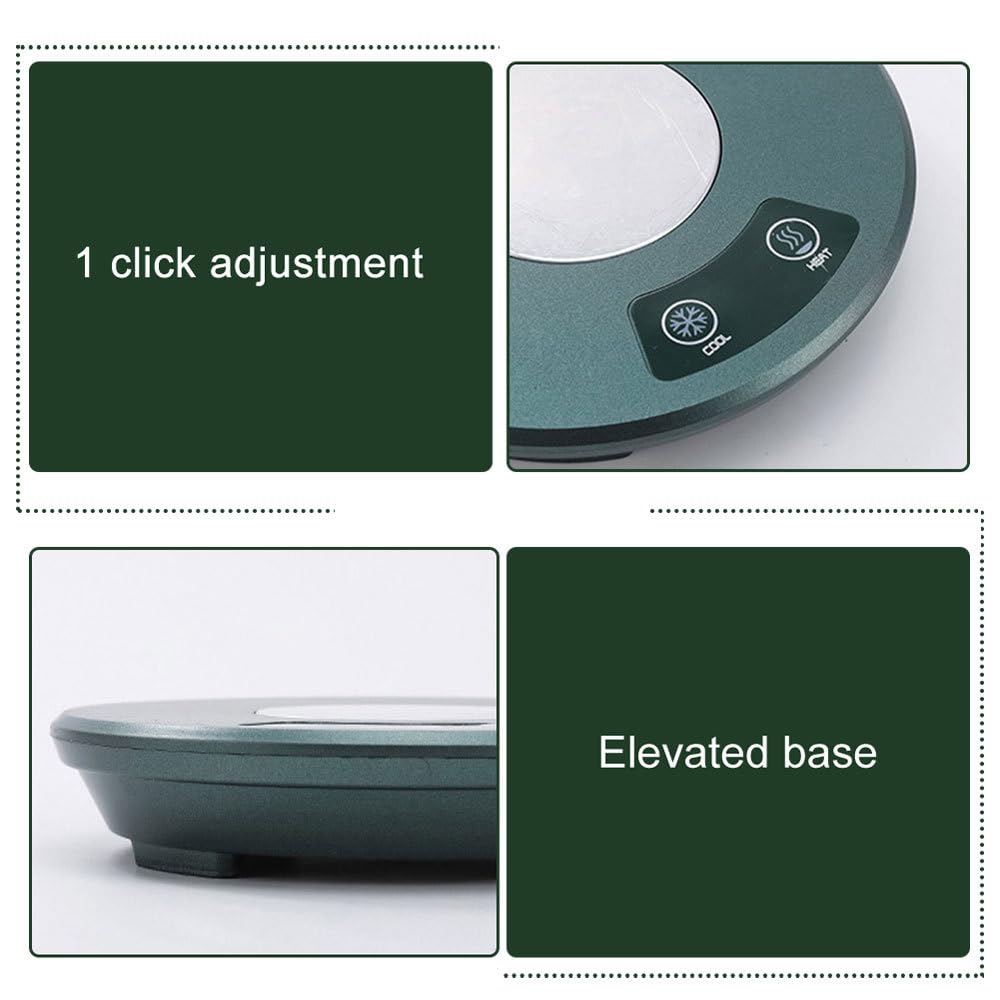 Scalda Tazza da Caffè, Scaldatazze Elettrico 2 in 1, Scalda Bevande Riscaldamento e Raffreddamento per Tè, Latte, Cioccolata, Ufficio, Casa