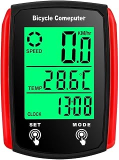 LVYXON Wired Bike Computer,Bicycle Computer,Speed Odometer LCD Backlight Display Bike Speedometer,Waterproof Cycling Computers Odometer Easy to install