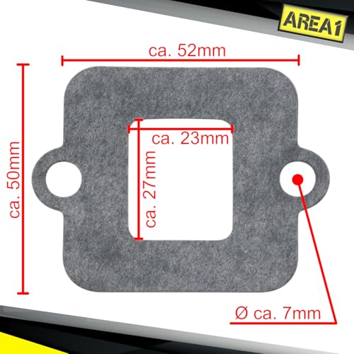 Area 1 Ersatz Membranblock kompatibel mit 50ccm 2Takt Zip NRG mc2 mc3 Power Liberty Runner SR 50 R Racing Sport Street Sportcity MY ET2 S Primavera GP1