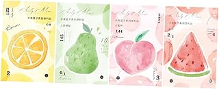 GATHINESS Atrapalhar 4 Bloco De Notas Limão Cesto s Livro De Notas Papel Portátil Bloco De Notas Portátil Material De Escritório Bolso Bloco De Notas Bloco De Notas Rasgar Melancia