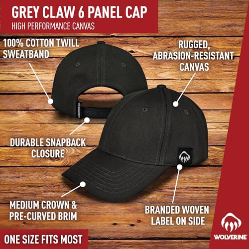 Image of Wolverine Work Hat | Adjustable | Rugged | Durable | Comfort | Workwear | Cotton Canvas