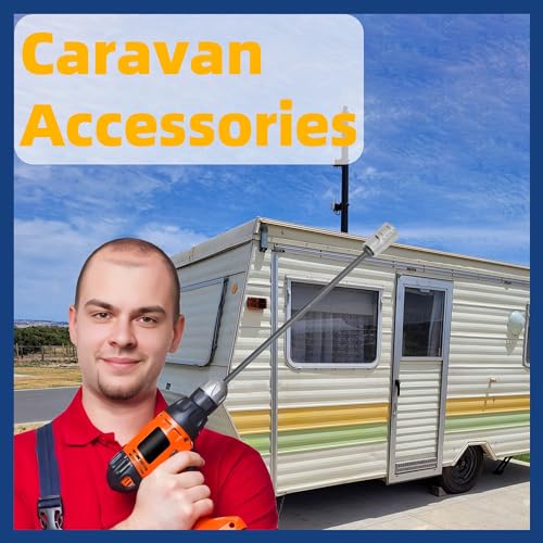 Olicky Wohnwagen Kurbel für Akkuschrauber, Verlängerung Kurbel Mit 19mm Nuss (3/4) für Kurbelstützen Länge 32cm, Geeignet für Wohnwagen und Wohnmobile