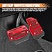 ZIMISI 2PCS Non-Slip Car Pedal Covers, Automatic Transmission Gas Pedal Pads Kit, Aluminum Alloy Brake Pedals Set for Car Safety, Universal Replacement Accessories for Most Vehicles (Red)
