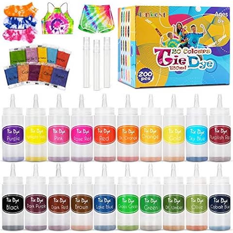 lenbest Kit de Teinture Tie Dye 20 Couleurs Cover