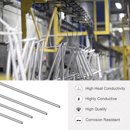 LAVMHAB 304 Edelstahlrohr 4mm Außendurchmesser x 0,8mm Wandstärke, 300mm Länge, nahtlose runde Edelstahl Rohr (4 Stück)
