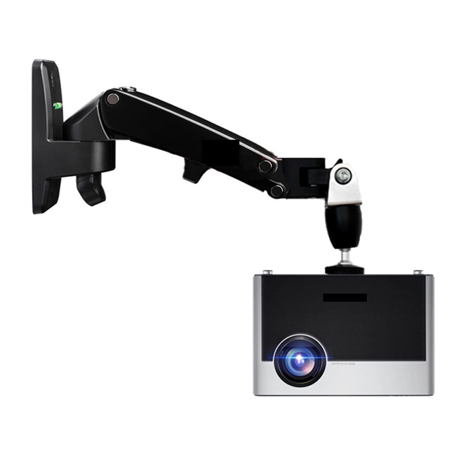 Support projecteur ressort à gaz DL-F120PR montage plafond alu rotatif 360