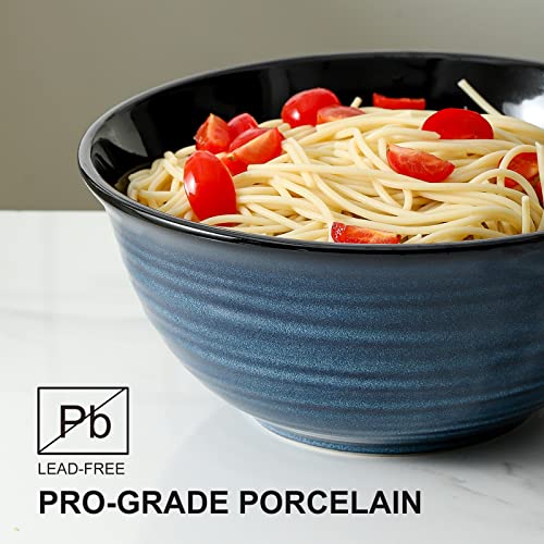 Hasense-Large-Serving-Bowls-9-Inch-Ceramic-Salad-Bowls-84-oz-Serving-Dishes-for-Entertaining-Deep-Bowl-Set-Perfect-for-Soup-Pasta-Pho-Popcorn-Fruit-Dishwasher-Microwave-Safe-Set-of-2-Navy-Blue Hasense Large Serving Bowls 9 Inch Ceramic Salad Bowls 84 oz Serving Dishes for Entertaining Deep Bowl Set Perfect for Soup Pasta Pho Popcorn Fruit Dishwasher Microwave Safe Set of 2 Navy Blue