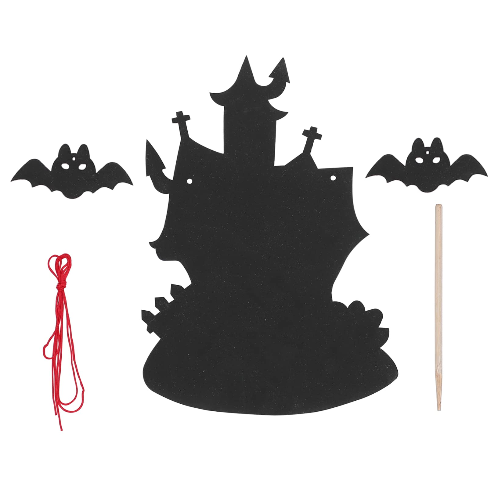 CIYODO Halloween Party Supplies Boys and Girls Scratch Paper 4 Sets Castle Scratch Card