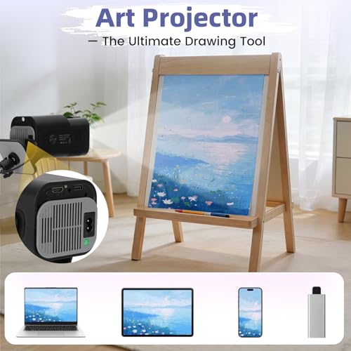 Image of Art Projector for Tracing and Drawing with App, Native 1280P HD Painting Projector for Artists, 8 Pro Tracing Tools for Canvas, Wall Murals, Cake Decorating, Wood Burning & Sketching