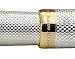 Xezo Solid 925 Sterling Silver Serialized Fine Rollerball Pen, 18K Gold Plated with Screw-On Cap. Swarovski Crystals Band (Maestro 925 Sterling Silver R-G)