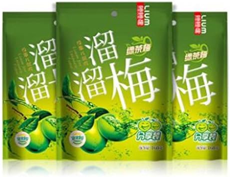 Anhui Specilty: Liuliumei Preserved Green Tea Taste Plum 绿茶梅 (Pack of 3)