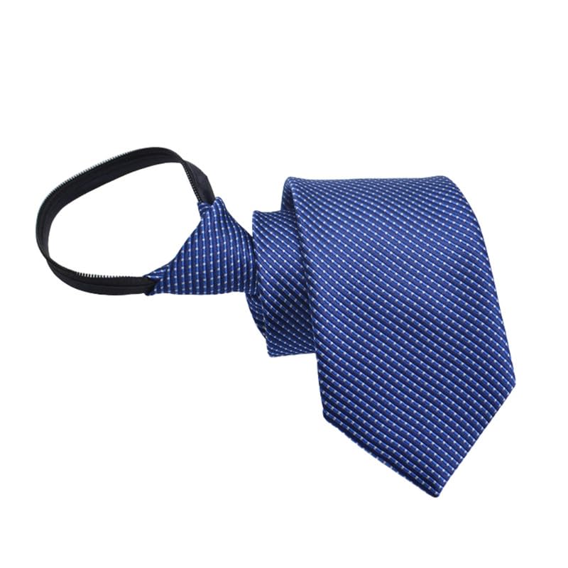 mippo Men's Black Zipper Tie | 8cm Professional Knot-Free Tie for Business, Wedding, and Formal Wear-picture-22