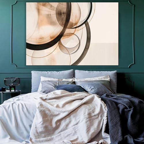 Impression sur toile intissée poster mural abstrait 70x100cm