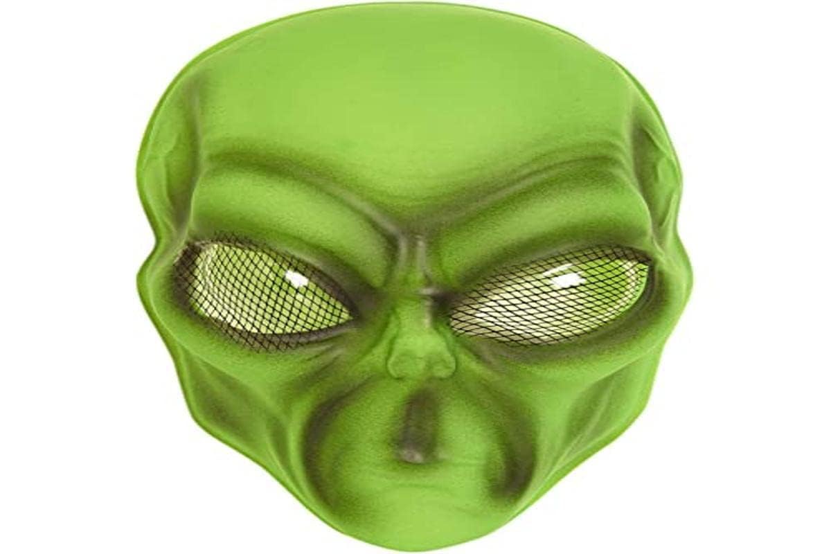 Widmann Adult Man Mask, Green Yellow, WDM2689V
