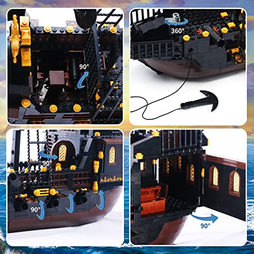 Mesiondy Pirate Ship Sets, Pirate Brick Toy Set, For Boys And Girls Ages 10 And Up (621 Pieces)… #TOP2