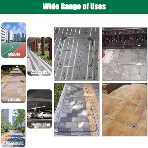 Tapa de tanque séptico empotrada con marco invisible de acero 304 para patios 8