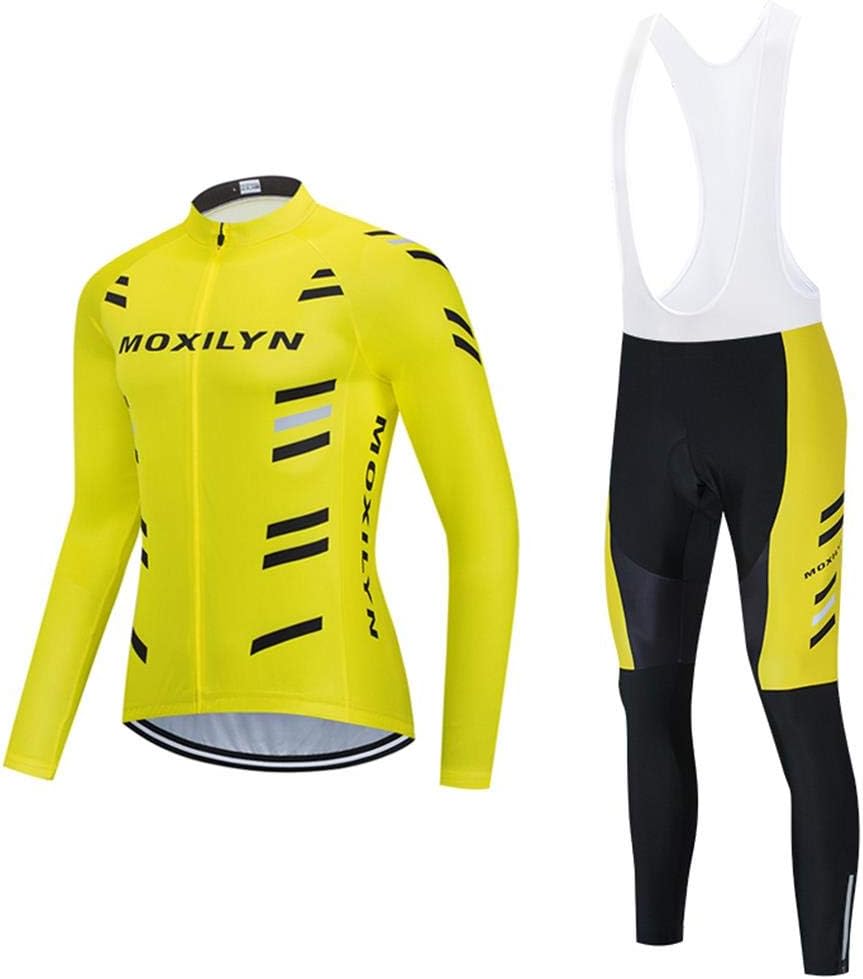 Cycling Bib MOXILYN Men's Cycling Jersey Bib Set Long Sleeve