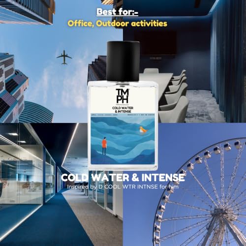 Image of TMPerfumehouse Aqua Water Intense EDP for Men | Citrusy, Aquatic & Long Lasting Perfume Spray | Amber, Citrus & Sweet Fragrance | Luxury Gift for Him | TMPH | 50ml