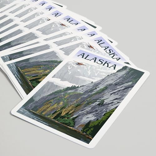 Lantern Press Naipes de Poker Alaska Misty Fjords 52 cartas miniatura 5