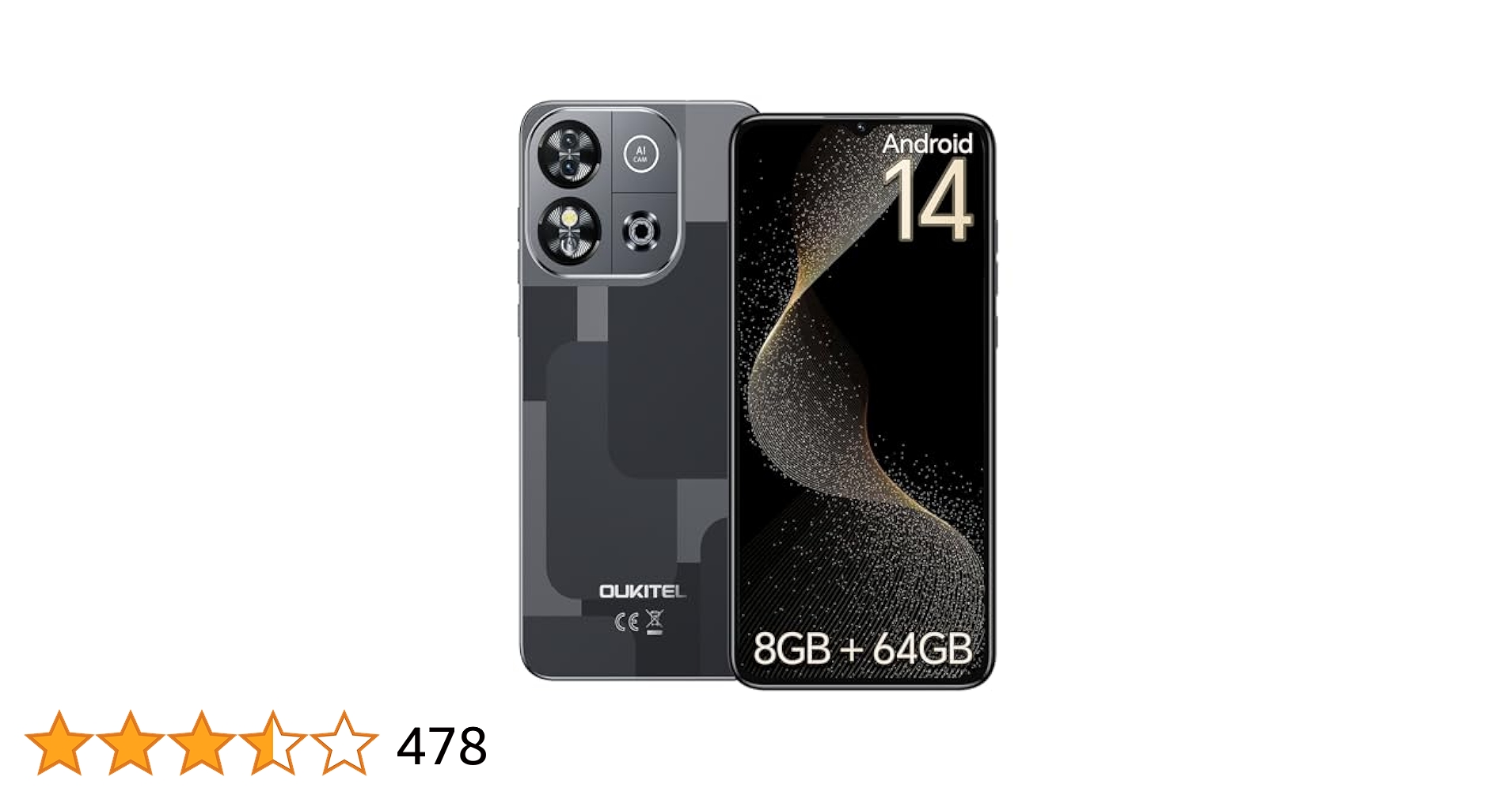 OUKITEL C57 Pro 16GB+128GB SIMフリー ブラック Amazon
