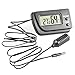 Digitales Thermo-Hygrometer, YouFia Mini- Batteriebetriebenes Temperatur-Feuchtemessgerät mit externem Sensor und MAX-MIN Funktion für Terrarium, Raumklimamessungen (1m Kabellänge)