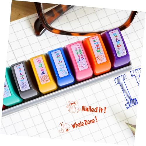 Sellos de profesor de material ABS resistente para estimular creatividad infantil 8