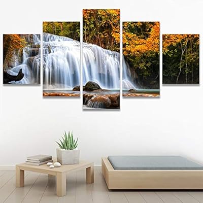 SIGNWIN 5 Panel Canvas Wall Art Modern Art...