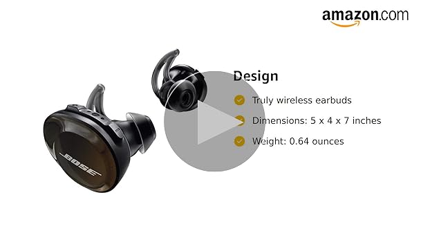 ★見た目訳あり★BOSE SOUNDSPORT FREE Bose SoundSport Free wireless headphones Triple black