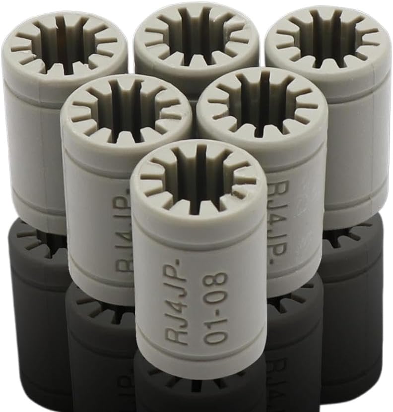 4 16pcs RJ4JP 01 08 LM8UU Plastic Linear Bearings Bushing Polymer Igus Igus Drylin Bearing Shaft Compatible with Printer Parts I3(16pcs)