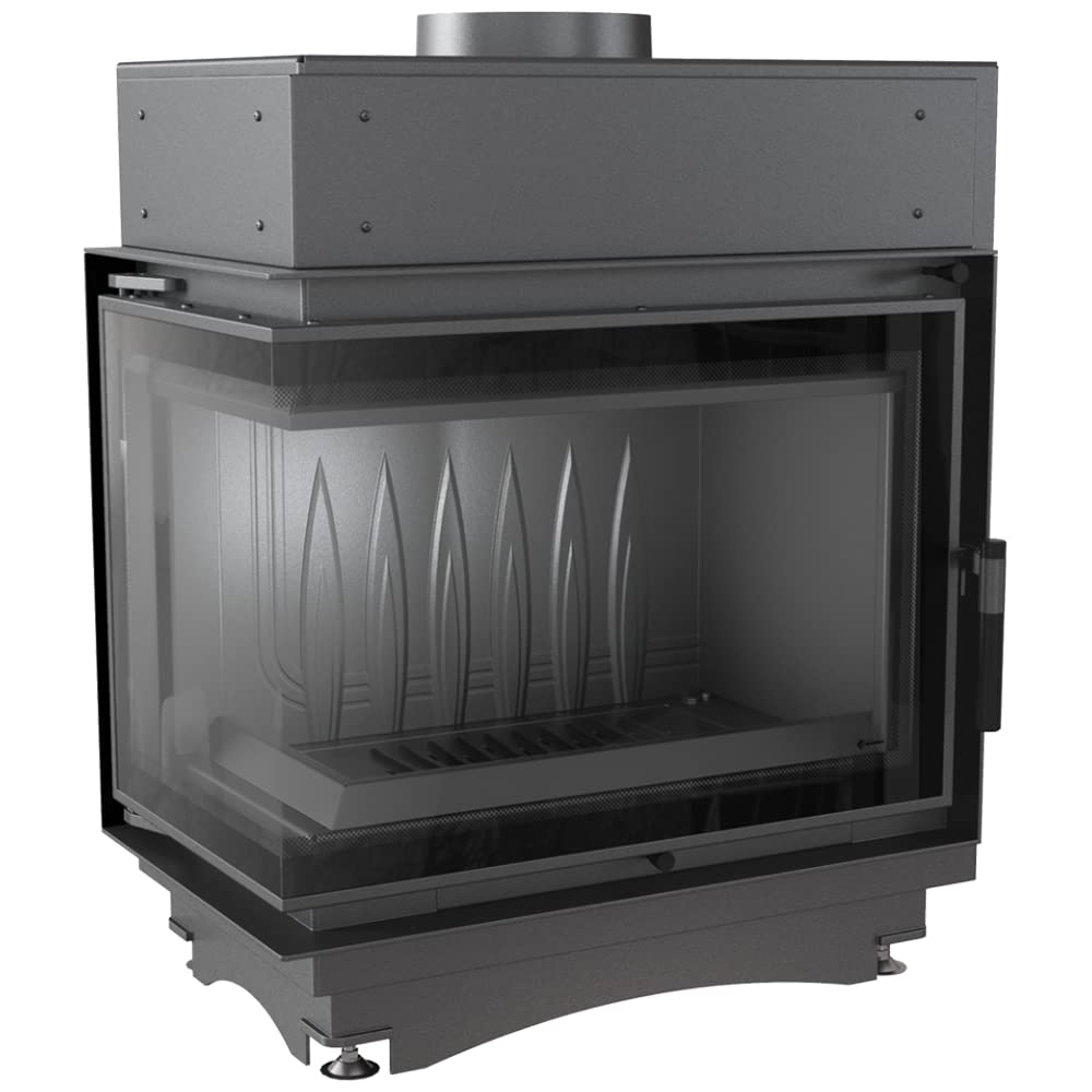KRATKI Inserto per camino in ghisa a legna MAJA 8 kW Ø150 sinistro A 2 8 kW | Ghisa nero, efficienza 80,1%, classe A. Ecodesign, BImSchV 2.; combustione efficiente; basse emissioni; calore uniforme