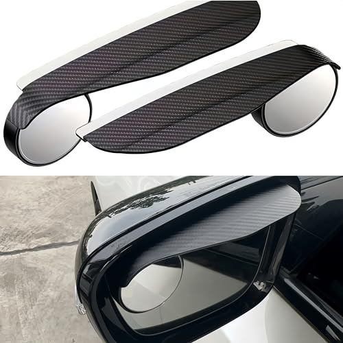 LIJXHO Car Blind Spot Mirror and Rearview Mirror Rain Cover, 2-in-1 Multi-functional Design for Enhanced Safety Driving with Expanded Field of View