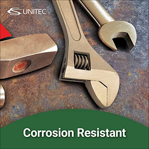 Cs Unitec | Non-Sparking & Non-Magnetic Adjustable Wrench | 6In Aluminum Bronze Tool, Tuv Certified & Beryllium Free #TOP5