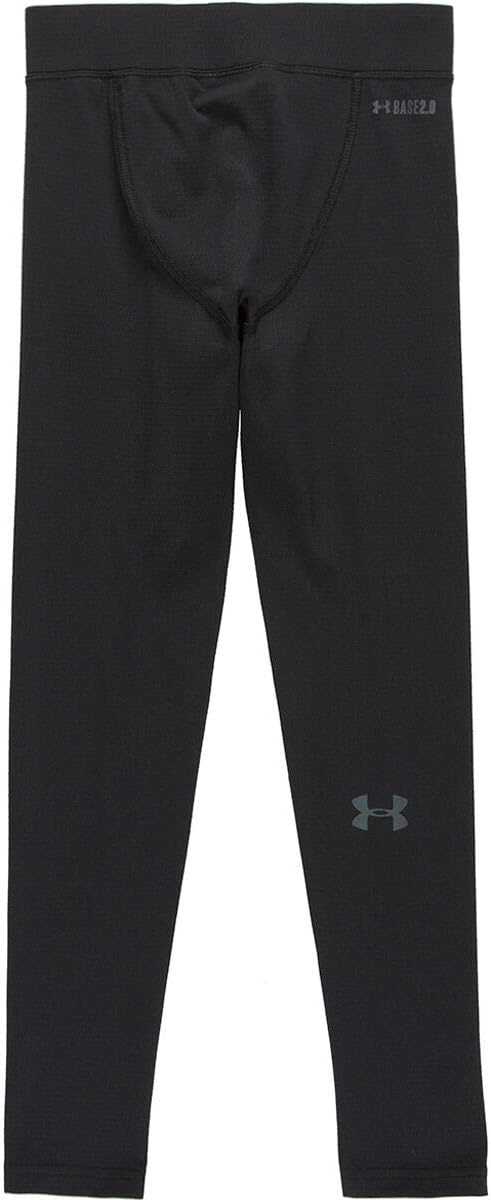 Under Armour 男児用 アーマーレギンス US サイズ: YLG カラー: ブラック