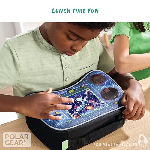 Polar Gear Gamer Console Lunch Bag, Polyester, Black
