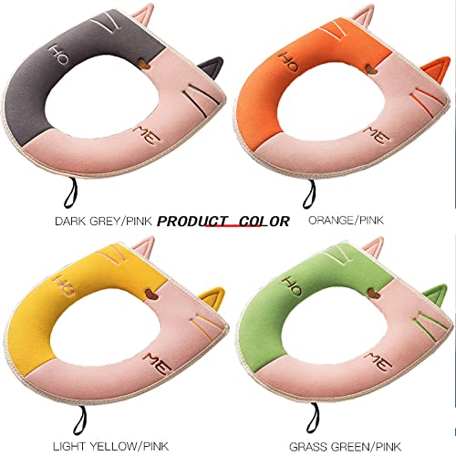 AVCITY Wc Bezug Warm Verdickte Toilettenfalle Haushalt Badezimmer Abdeckkissen Toilettensitzkissen Gewaschen WC-Sitzwärmer – Bild 3