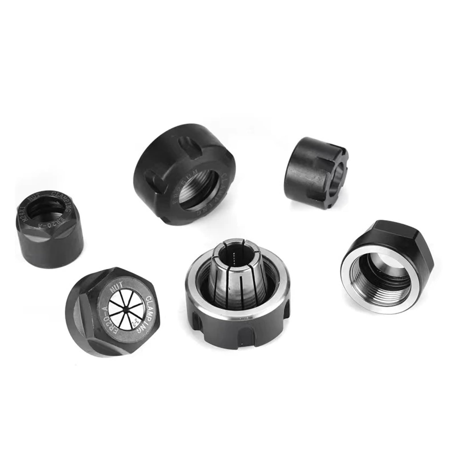 Ozliyy 3Pcs Er11-M Er8/Er11/Er16/Er20/Er25/Er32/Er40 A/M/Um Type Spring Collet For Cnc Milling Machine Engraving Lathe Tools(3Pcs Er11-M)