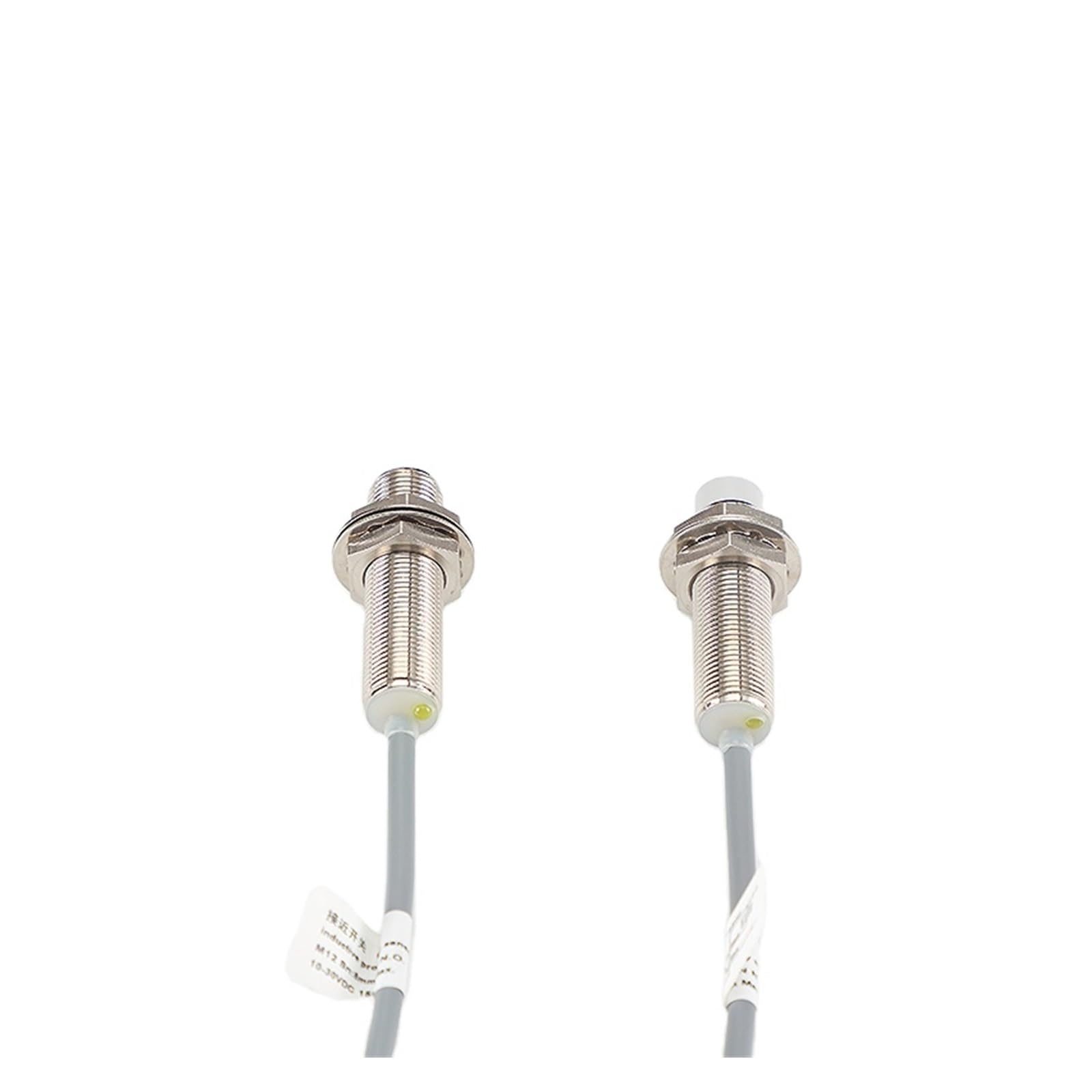 Sensor PNP NPN M12 DC 10-30 V, Interruptor de proximidad inductivo cilíndrico no enrasado, Sensor de proximidad de Alta precisión y Larga Distancia(M12 Non-Flush 8mm PNP NO)