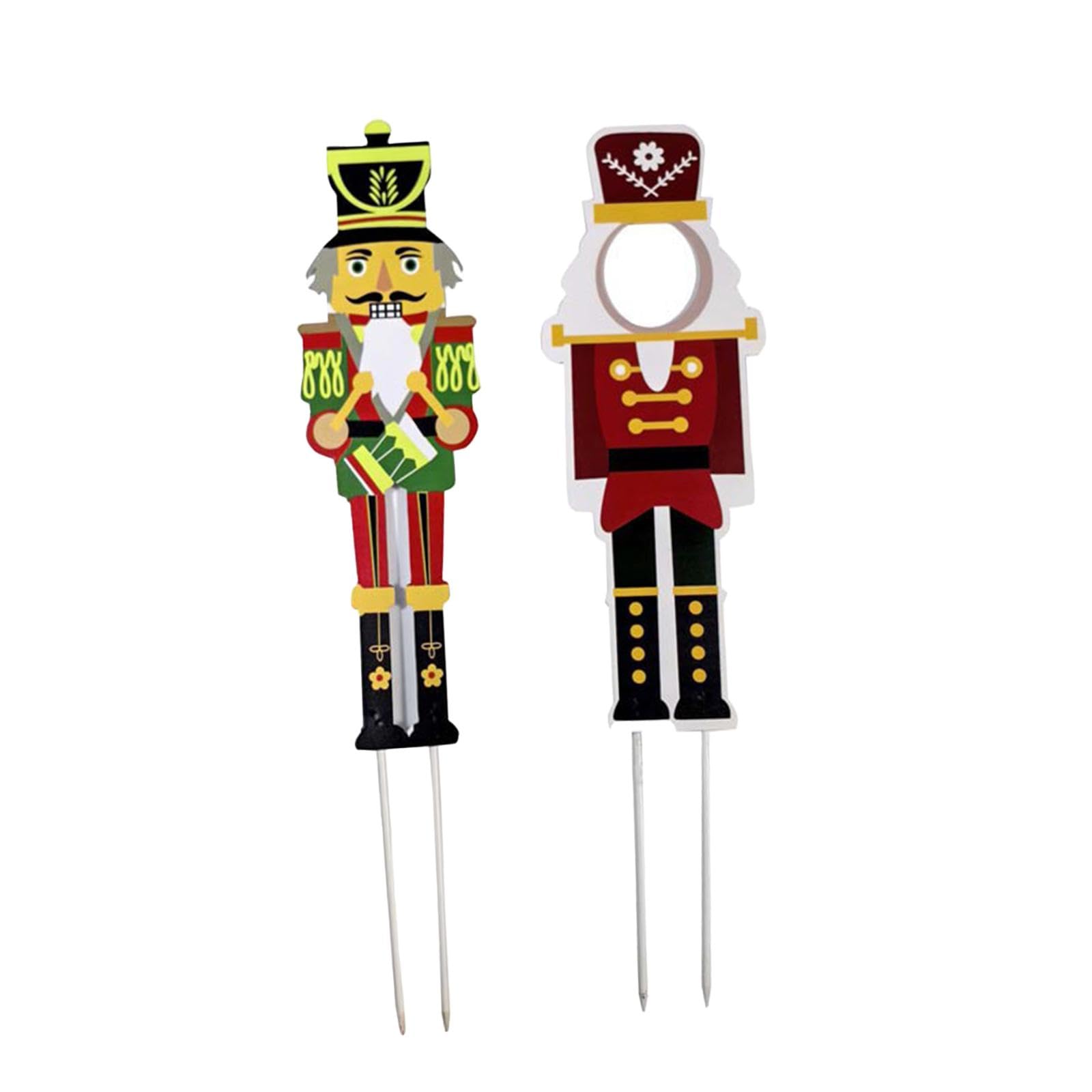 Club Bollywood®2Pcs Christmas Nutcracker Yard Sign Outdoor Signs for Garden Holiday Pathway|Home & Garden|Holiday & Seasonal Décor|Christmas & Winter|Yard Décor-image-8
