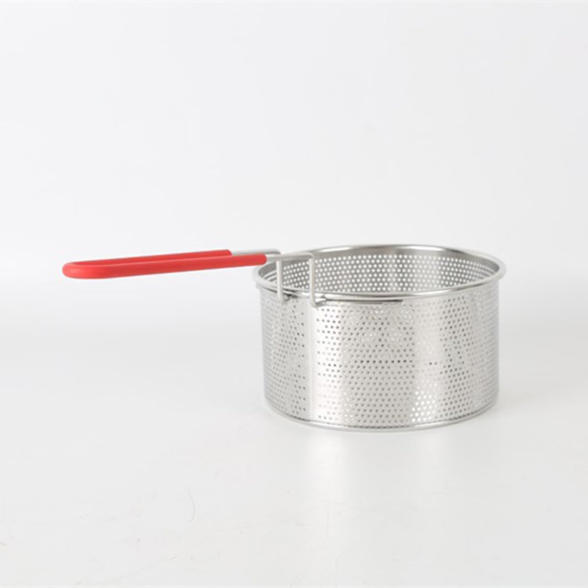 MAGICLULU Colador de Acero Inoxidable 304 de 18cm, Cuchara Coladora Agujeros Finos, Resistente al Calor, para Frituras y Pasta, Uso Doméstico y Profesional, Utensilio de Cocina Esencial