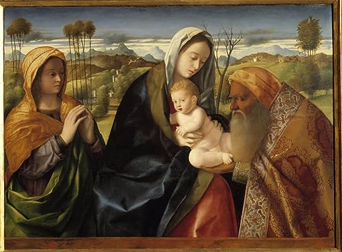 Art célèbre image sur toile de haute qualité Symeon et l'Enfant Jésus 60x90cm