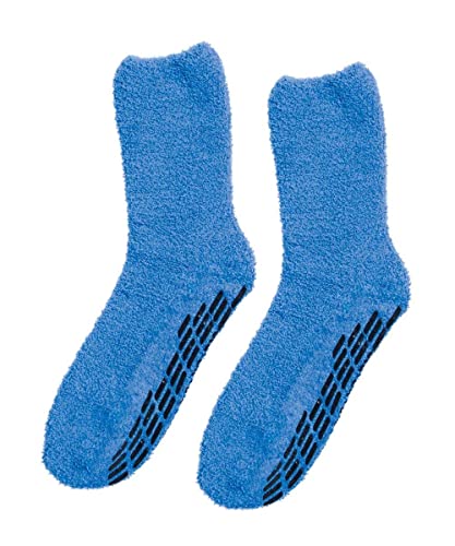Image of Silverts Unisex Adaptive Clothing Non Slip Grip Socks, Assisted Dressing Hospital Slipper Socks for Elderly & Nursing Home